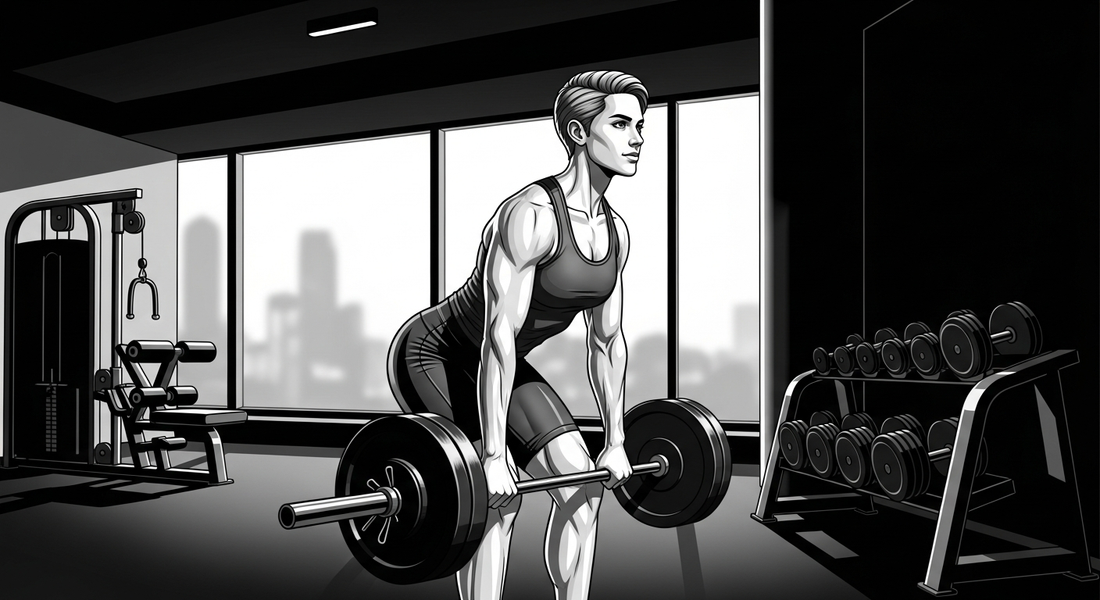 Black-and-white comic illustration of a private gym as a fitness investment