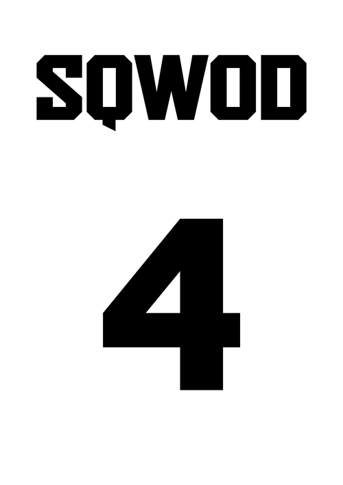 Sqwod logo with the number 4, representing the Sqwod Starter Membership with 4 exclusive gym sessions.
