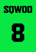 Sqwod Lite Membership featuring the number 8 on a vibrant green background for exclusive gym sessions.