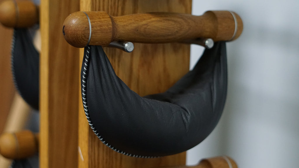 Nohrd swingbells hanging on stand in private gym