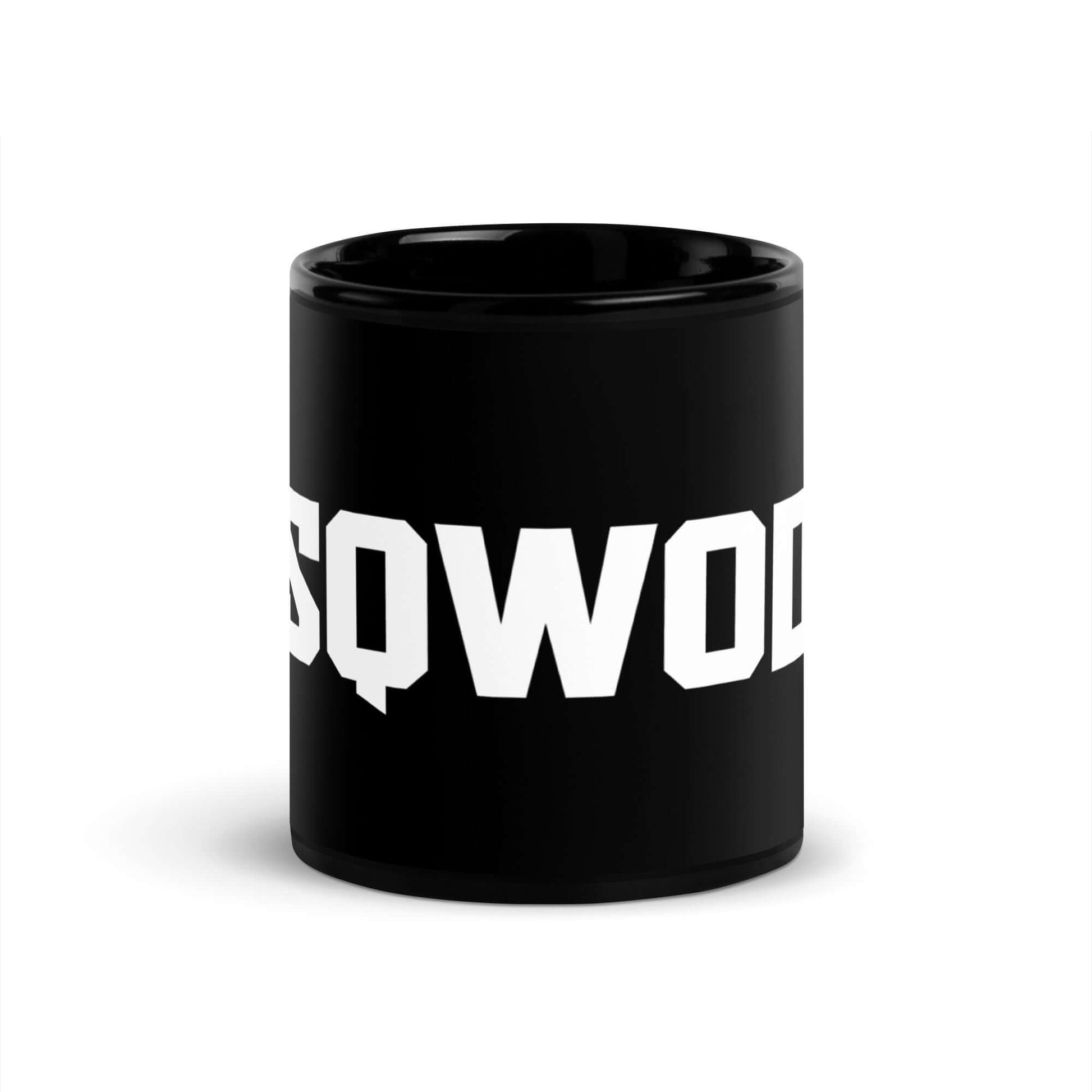 Sqwod Pod Black Mug Front